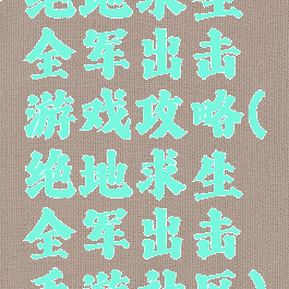 绝地求生全军出击游戏攻略(绝地求生全军出击手游社区)