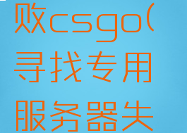 寻找专用服务器失败csgo(寻找专用服务器失败csgo国服)