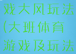 大班体育游戏大风玩法(大班体育游戏及玩法)