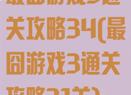 最囧游戏3通关攻略34(最囧游戏3通关攻略31关)