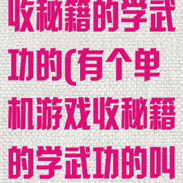 有个单机游戏收秘籍的学武功的(有个单机游戏收秘籍的学武功的叫什么)