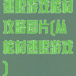 逃脱游戏棺材攻略图片(从棺材逃脱游戏)