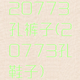 20773孔裤子(20773孔鞋子)