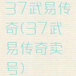 37武易传奇(37武易传奇卖号)