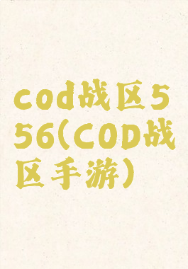 cod战区556(COD战区手游)