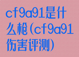 cf9a91是什么枪(cf9a91伤害评测)