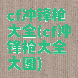 cf冲锋枪大全(cf冲锋枪大全大图)