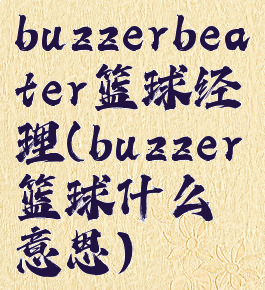 buzzerbeater篮球经理(buzzer篮球什么意思)