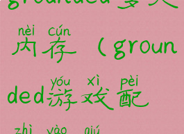 grounded多大内存(grounded游戏配置要求)