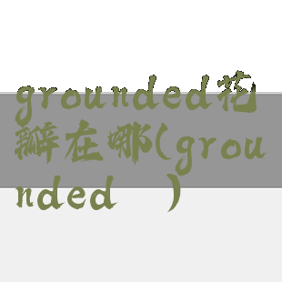 grounded花瓣在哪(grounded螬)