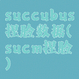 succubus捏脸数据(sucm捏脸)