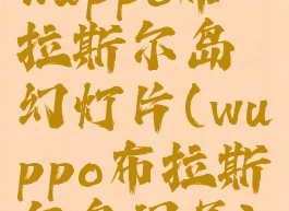 wuppo布拉斯尔岛幻灯片(wuppo布拉斯尔岛问号)