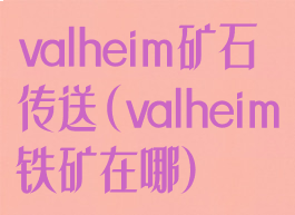 valheim矿石传送(valheim铁矿在哪)